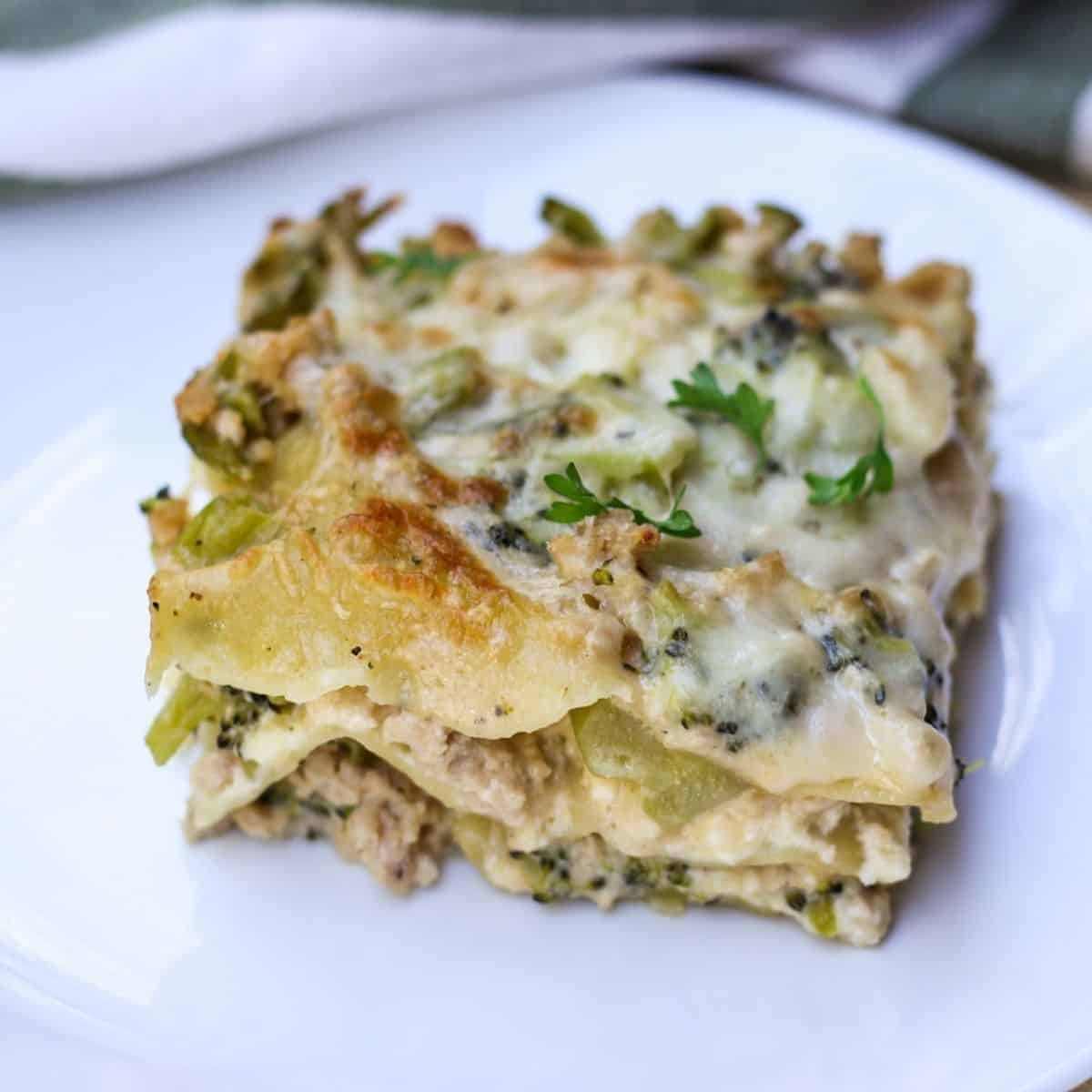 Chicken And Broccoli Lasagna