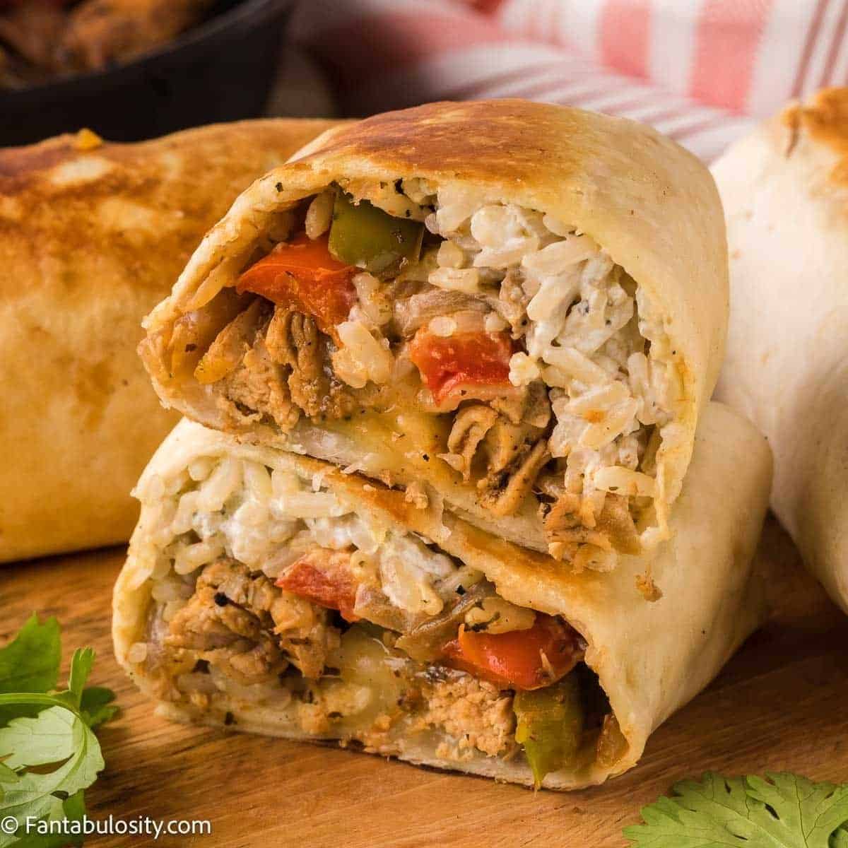 Chicken Fajitas Wrap
