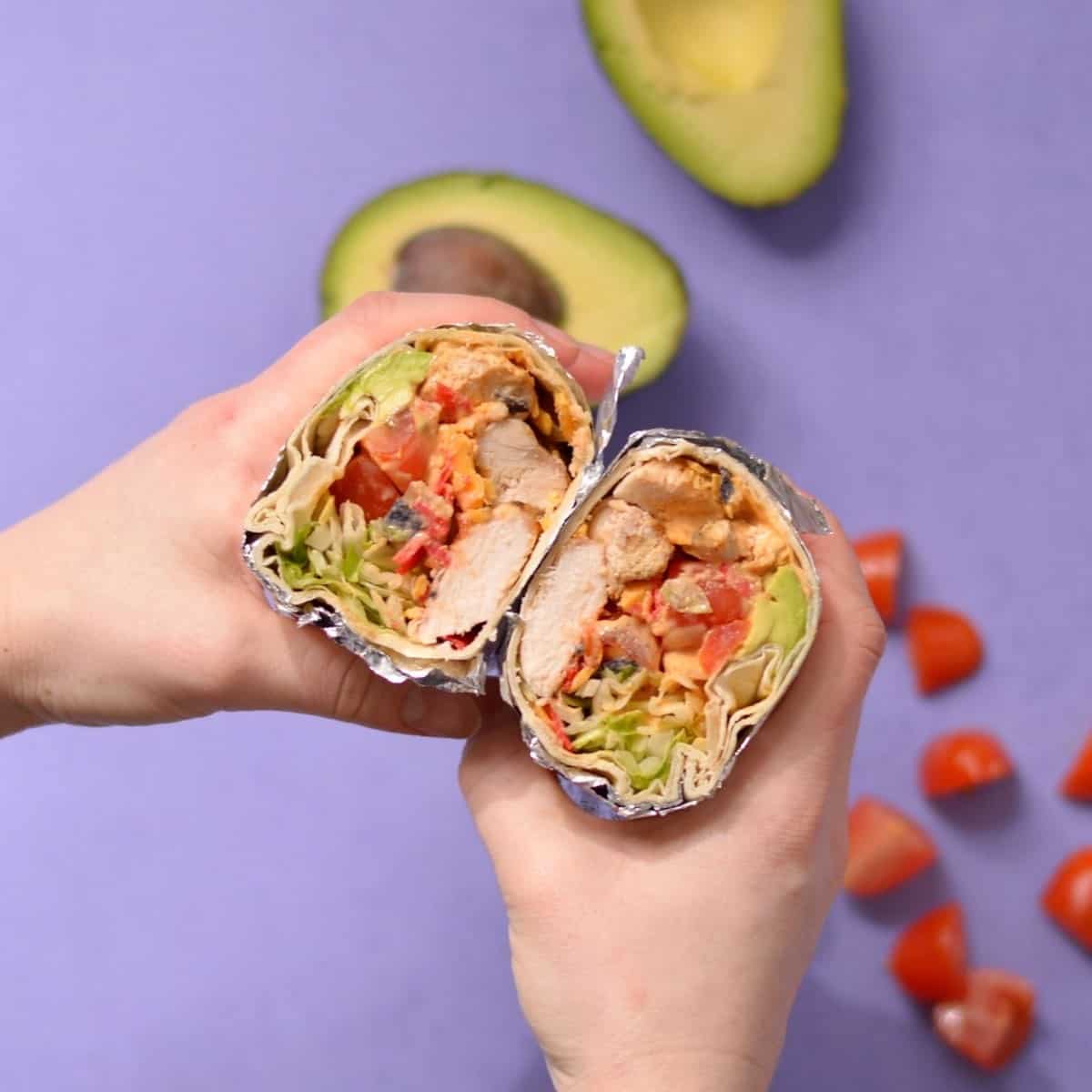 Chipotle Ranch Grilled Chicken Burrito