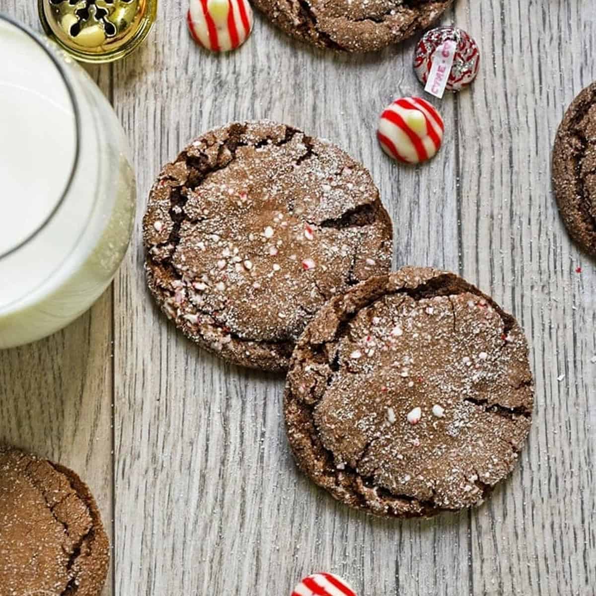 Chocolate Mint Surprise Cookies