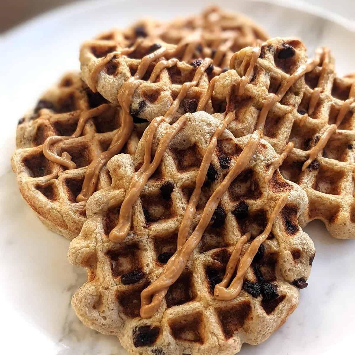 Chocolate Peanut Butter Banana Waffles Chocolate Peanut Butter Banana Waffles