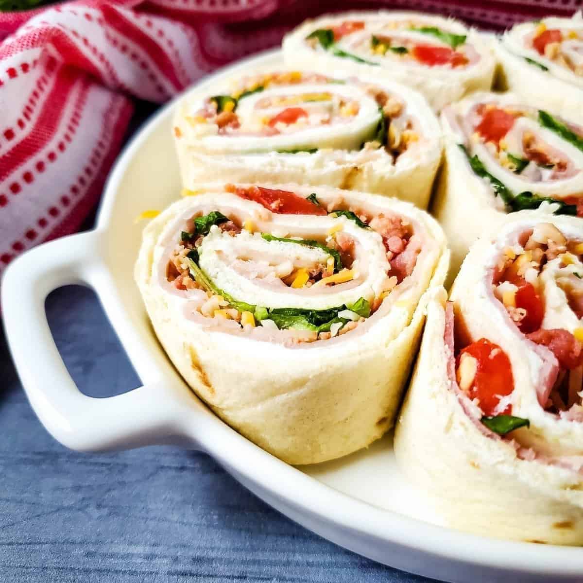 Club Sandwich Pinwheels Club Sandwich Pinwheels