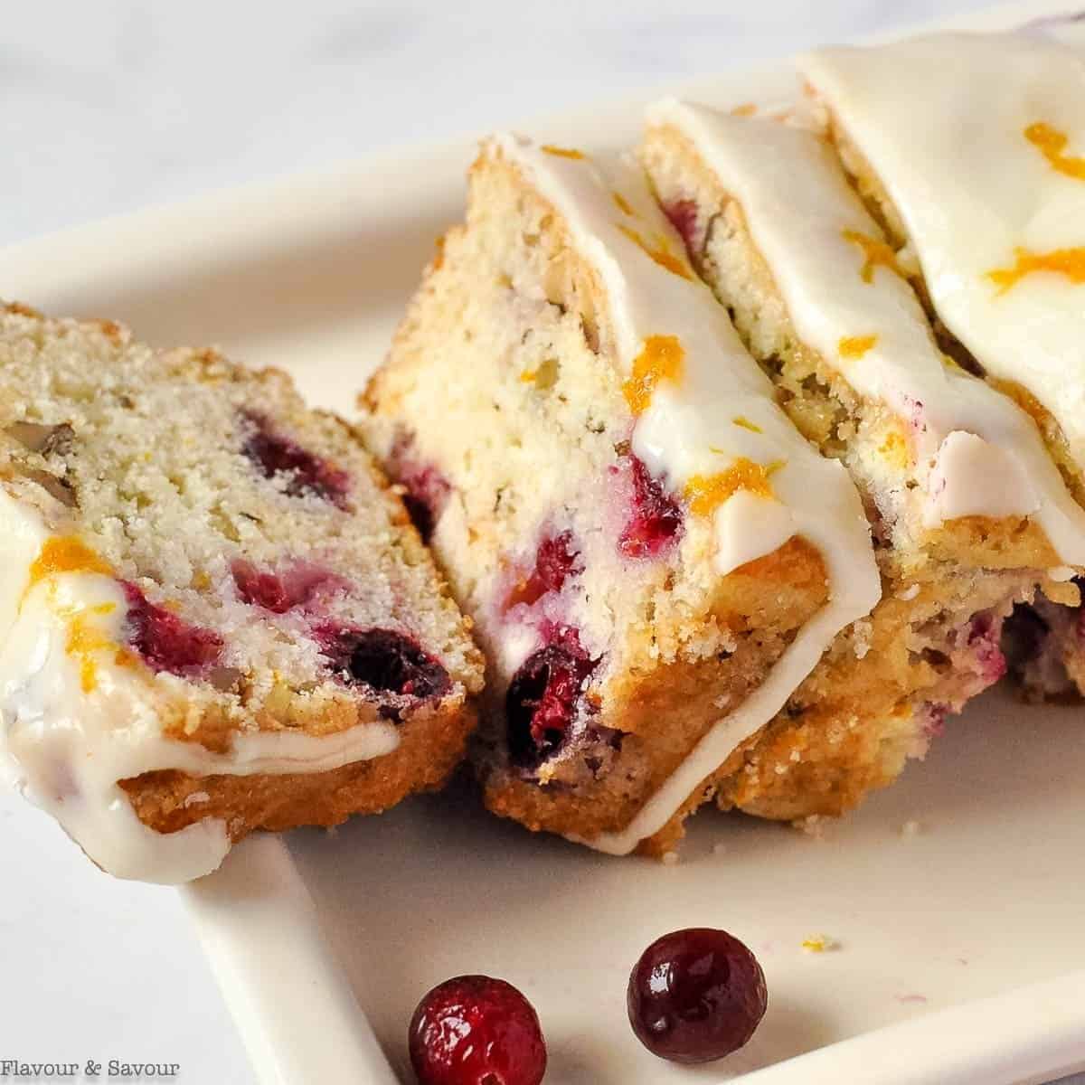 Cranberry Orange Bread Orange Glaze Cranberry Orange Bread Orange Glaze