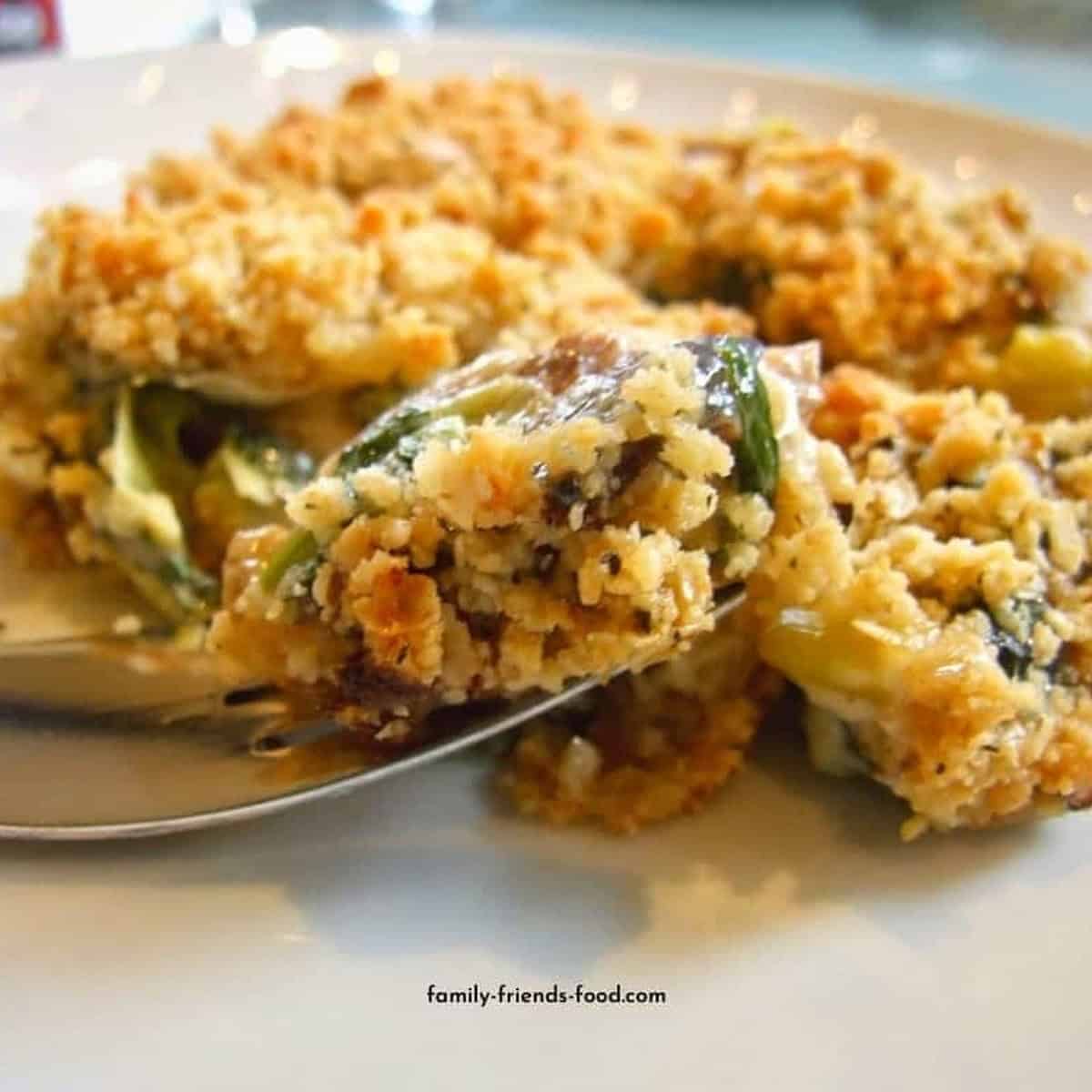 Creamy Leek Spinach Smoked Mackerel Savoury Crumble Creamy Leek Spinach Smoked Mackerel Savoury Crumble