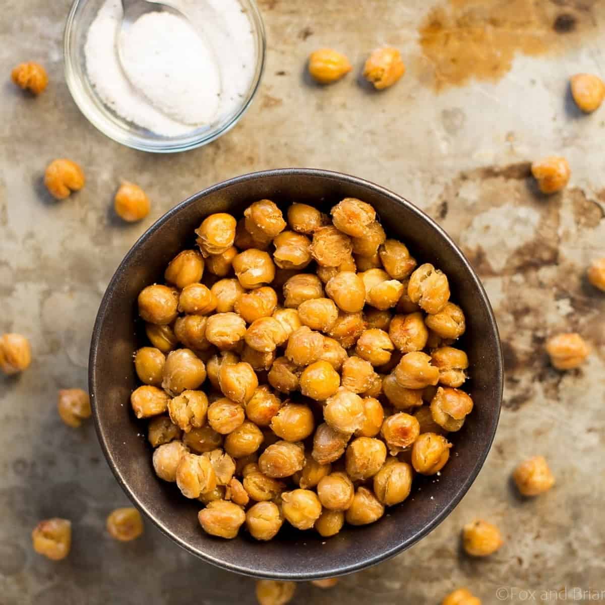 Crispy Truffle Roasted Chickpeas Crispy Truffle Roasted Chickpeas