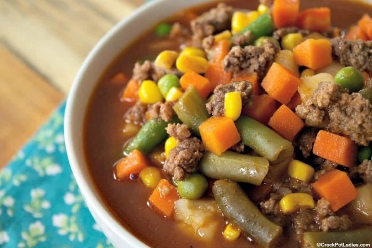 Crock Pot Vegetable Beef Soup