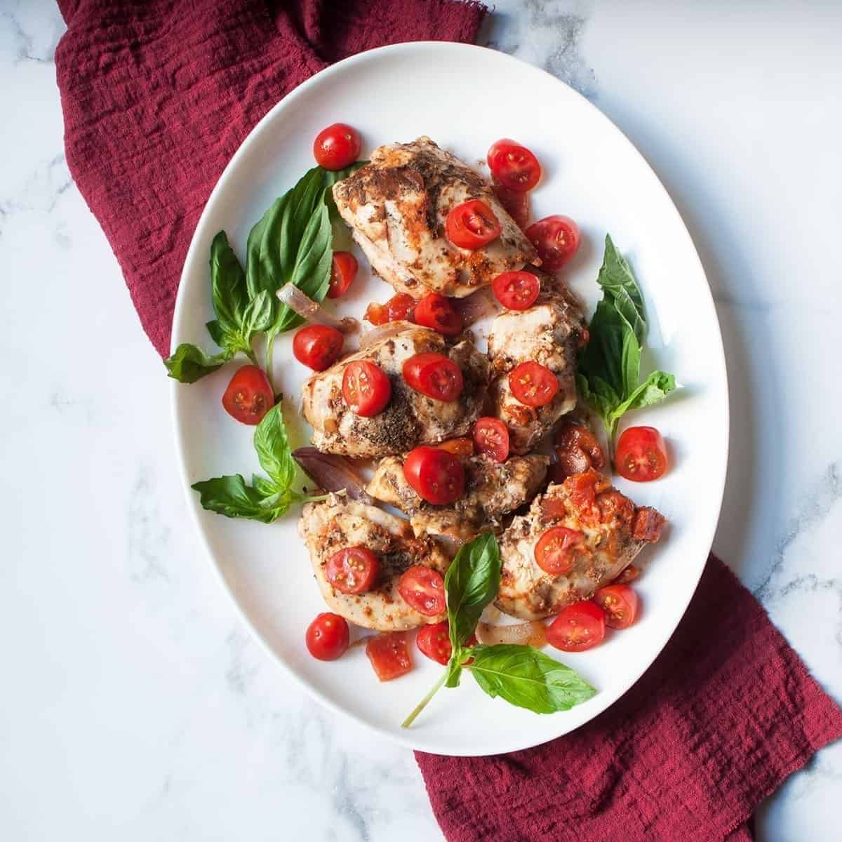 Crockpot Bruschetta Chicken Crockpot Bruschetta Chicken