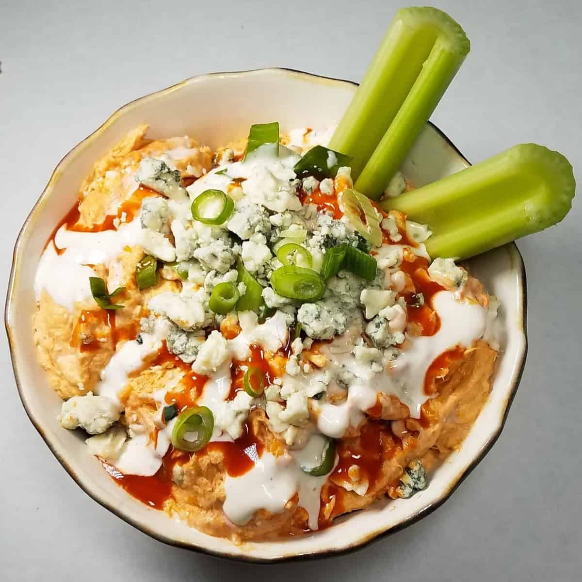 Crockpot Buffalo Chicken Dip