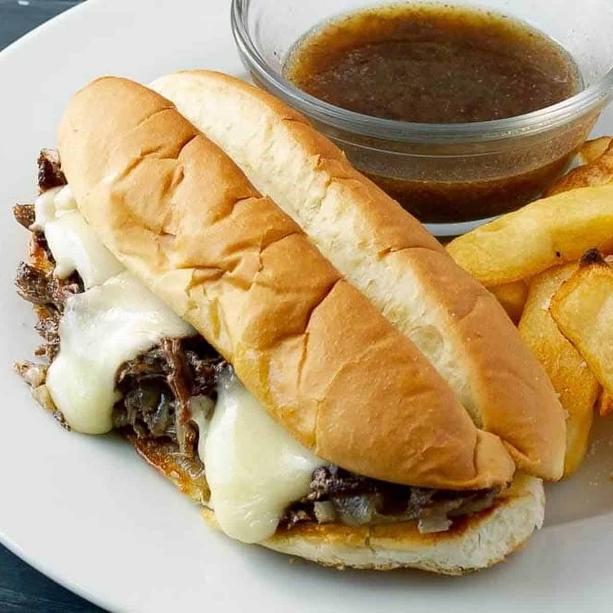 Crockpot French Dip Sandwich