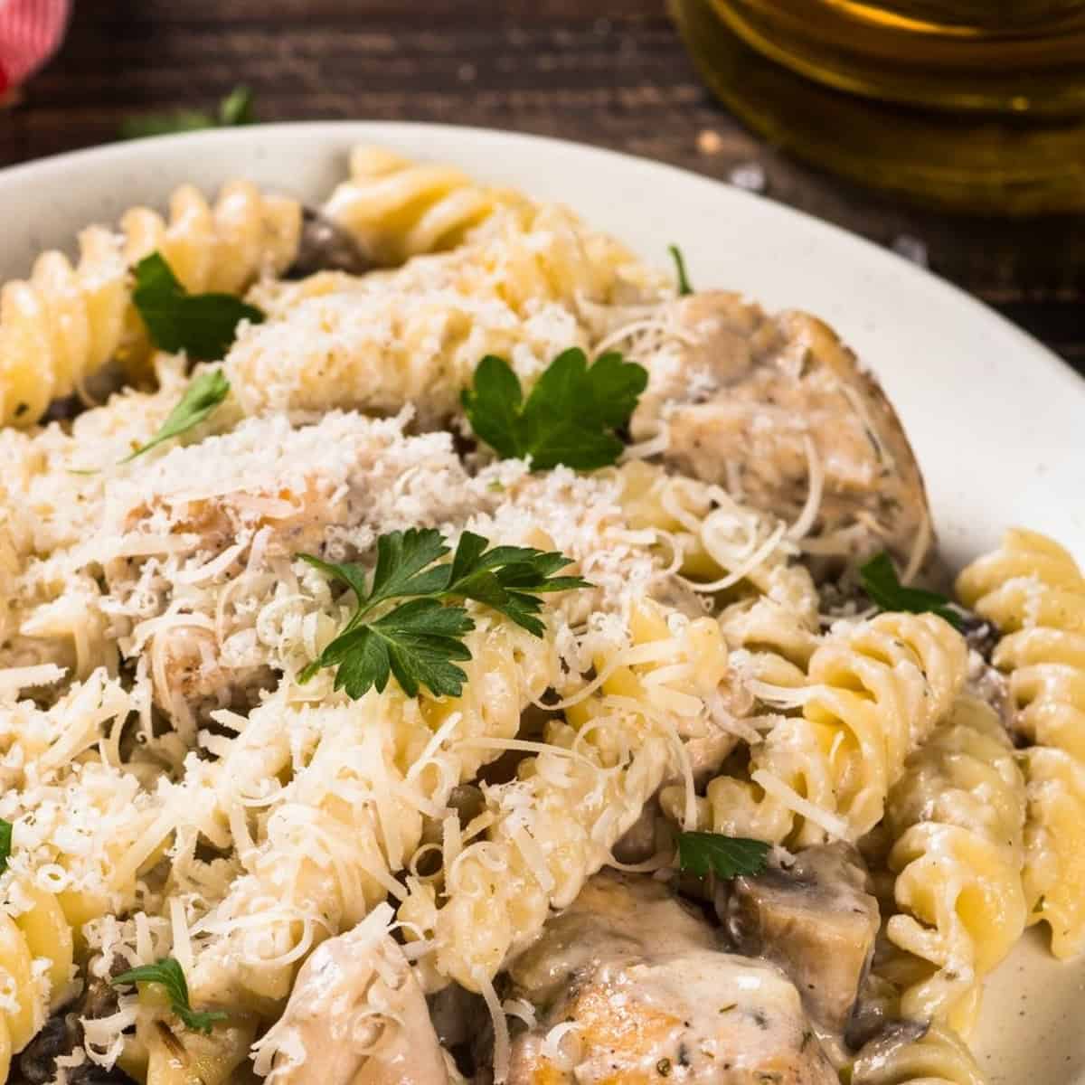 Crockpot Garlic Parmesan Chicken Pasta Crockpot Garlic Parmesan Chicken Pasta