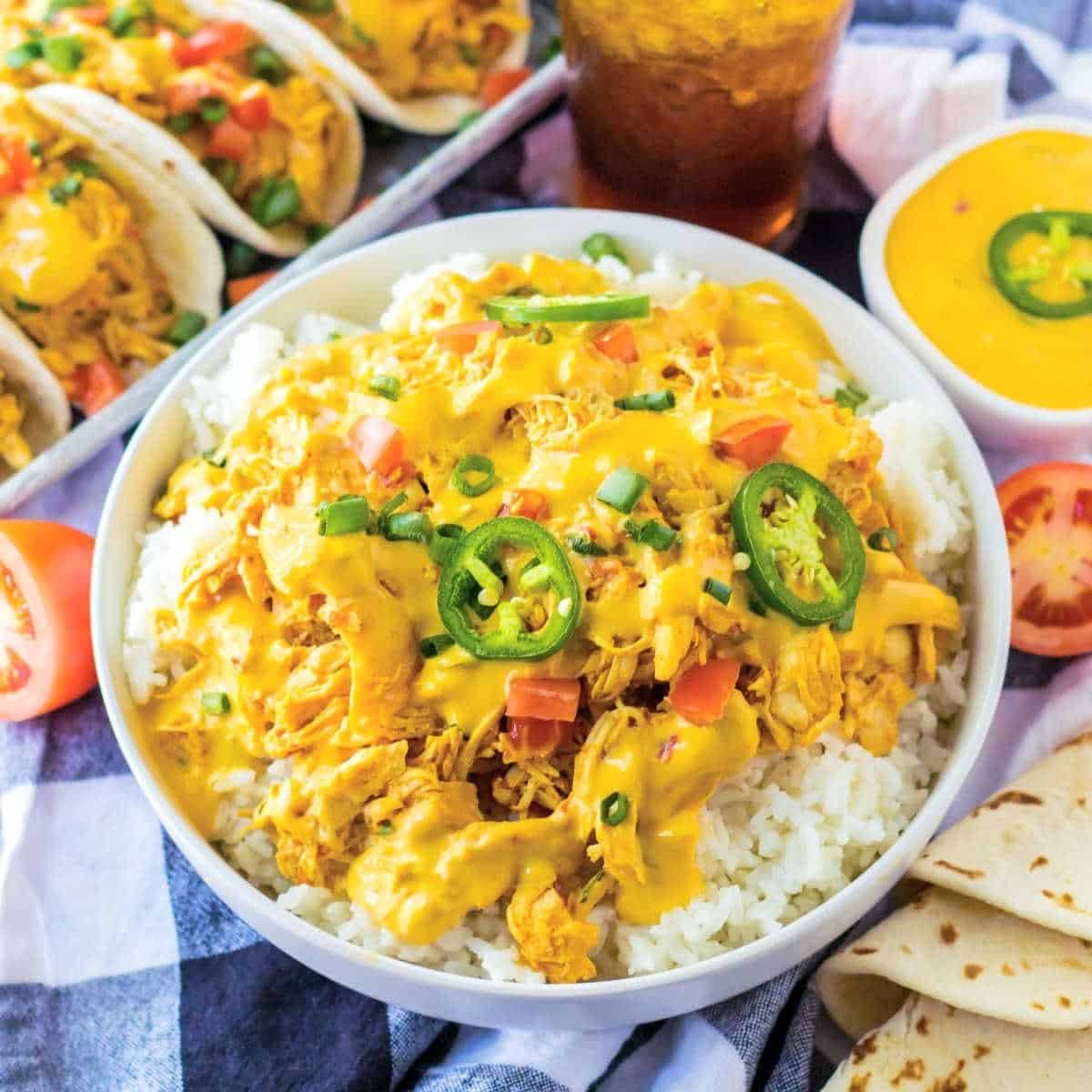 Crockpot Queso Chicken Crockpot Queso Chicken