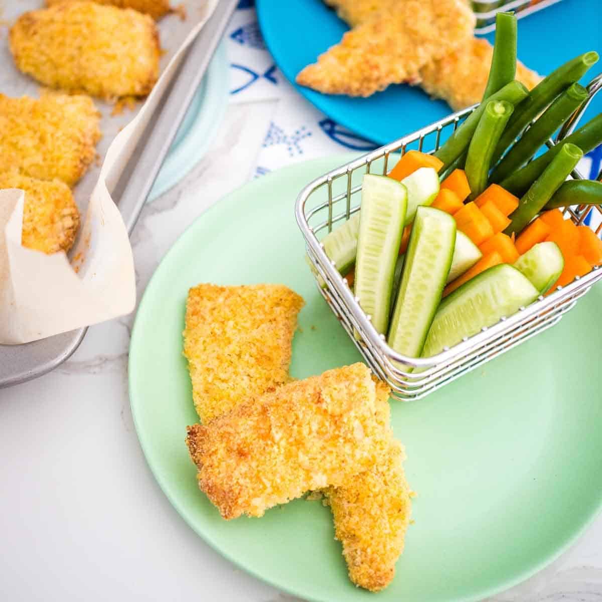 Crunchy Panko Polenta Fish Fingers