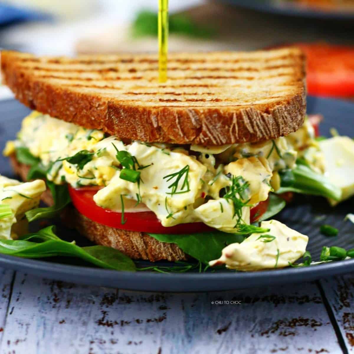 Deluxe Egg Salad Sandwich Deluxe Egg Salad Sandwich