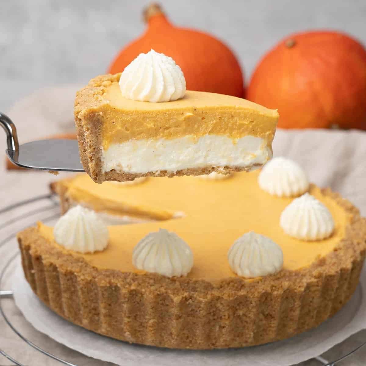 Double Layer Pumpkin Pie Double Layer Pumpkin Pie