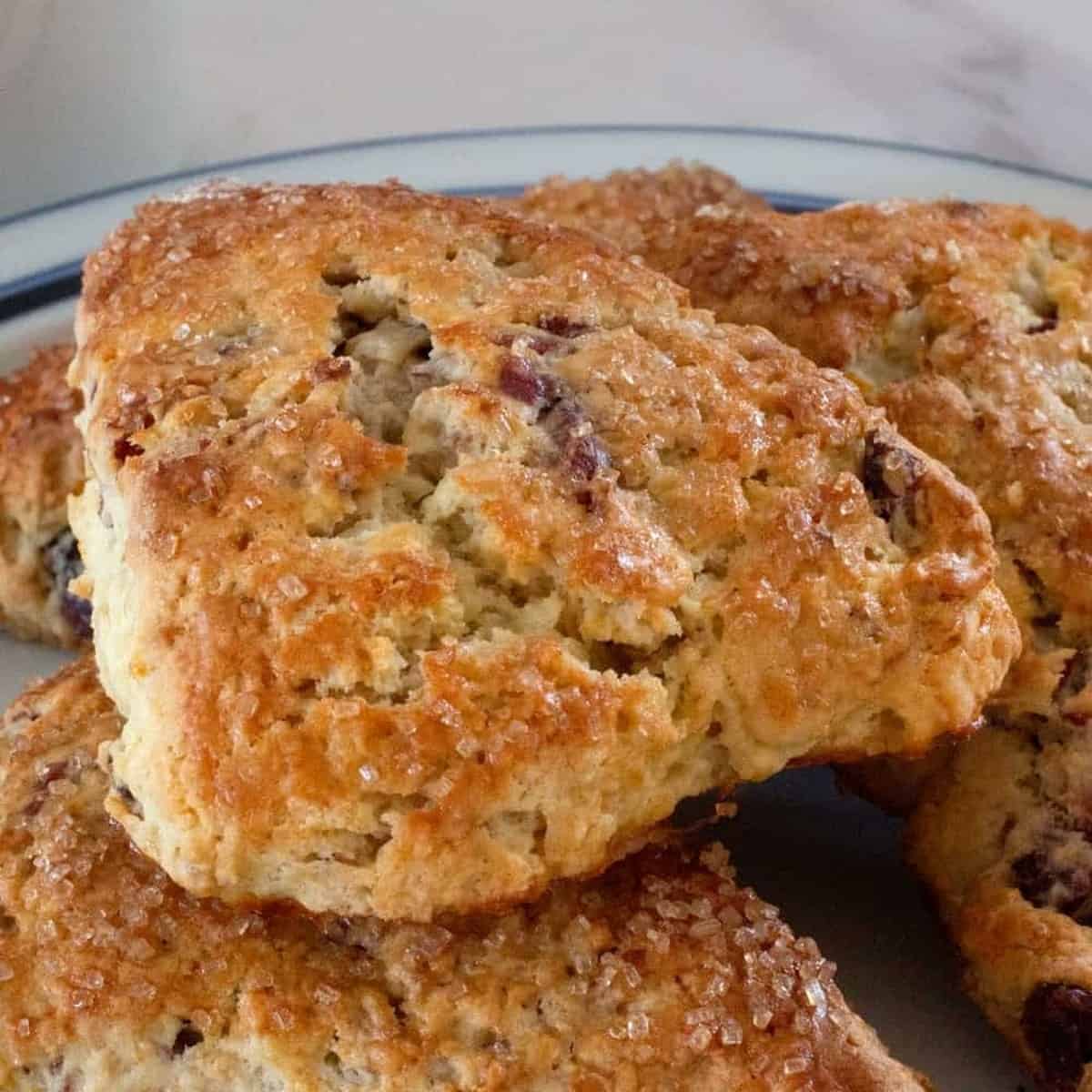 Easy Dried Cranberry Oat Scones Easy Dried Cranberry Oat Scones