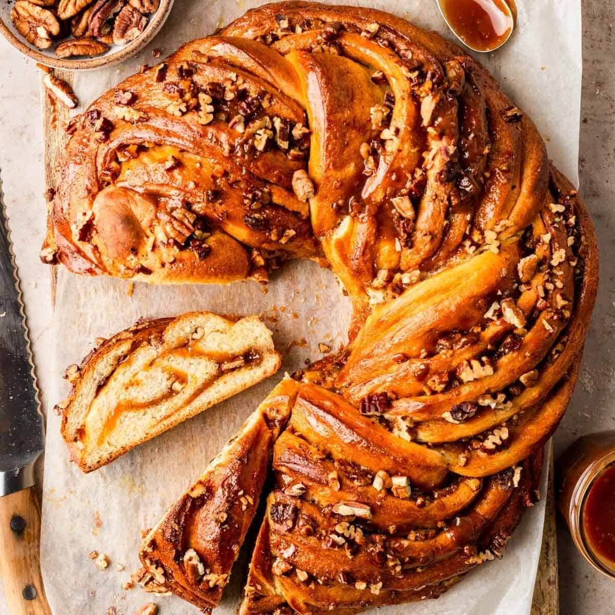 Fig Caramel And Pecan Babka Fig Caramel And Pecan Babka