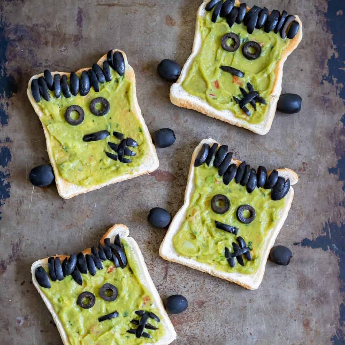 Frankenstein Halloween Toast Frankenstein Halloween Toast