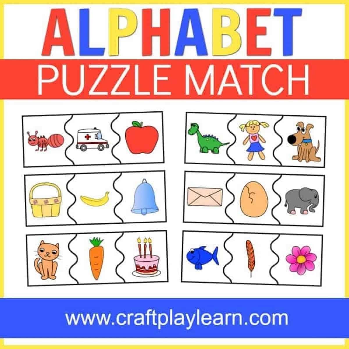 Free Alphabet Puzzle For Toddlers