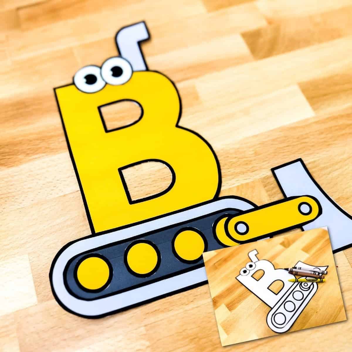 Free Printable Uppercase Letter B Craft Template