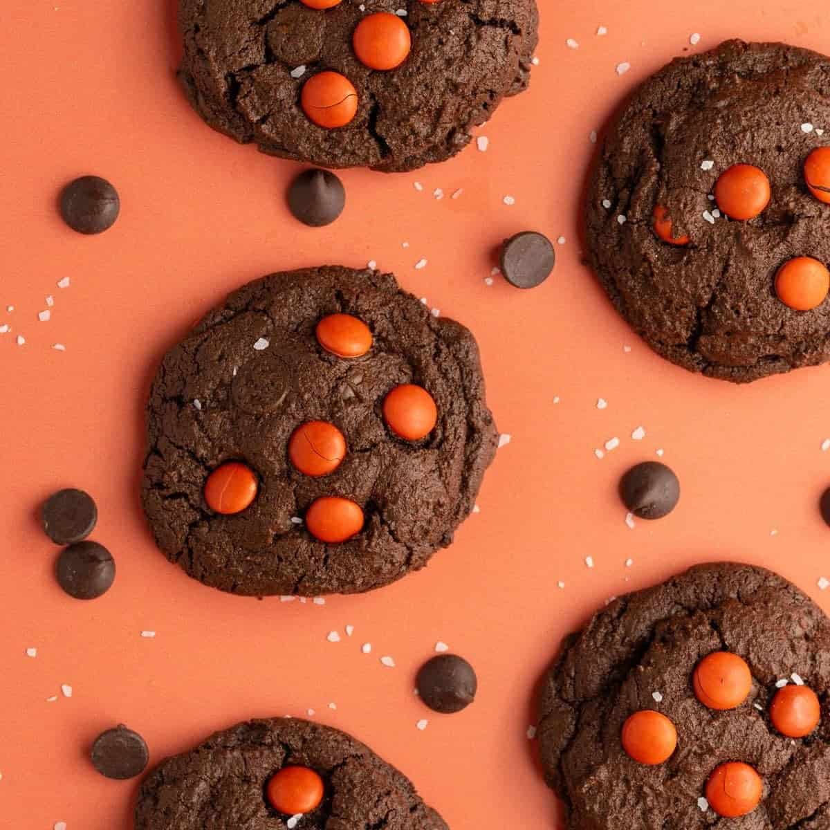 Fun Salted Chocolate Halloween Cookies Fun Salted Chocolate Halloween Cookies