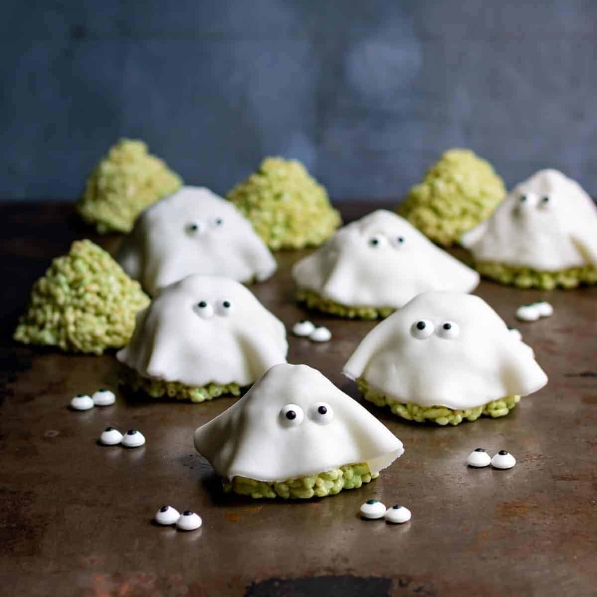 Ghost Halloween Rice Krispie Treats Ghost Halloween Rice Krispie Treats