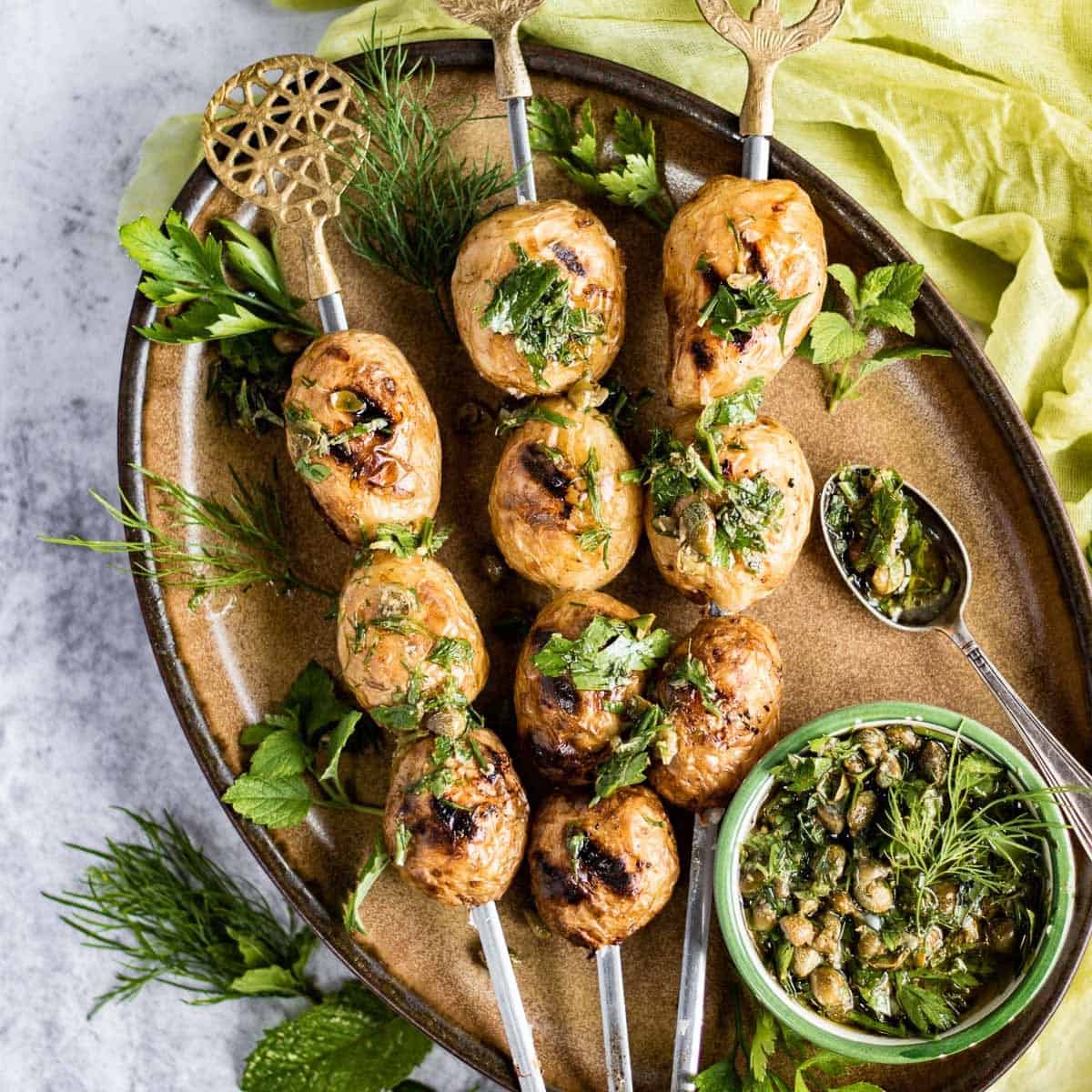 Grilled Baby Potatoes