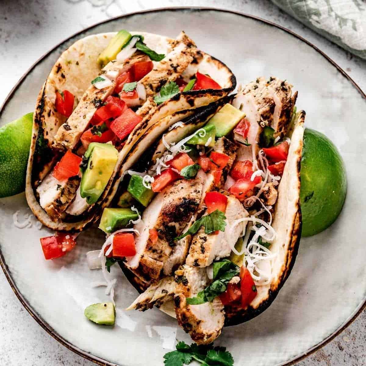 Grilled Chicken Street Tacos