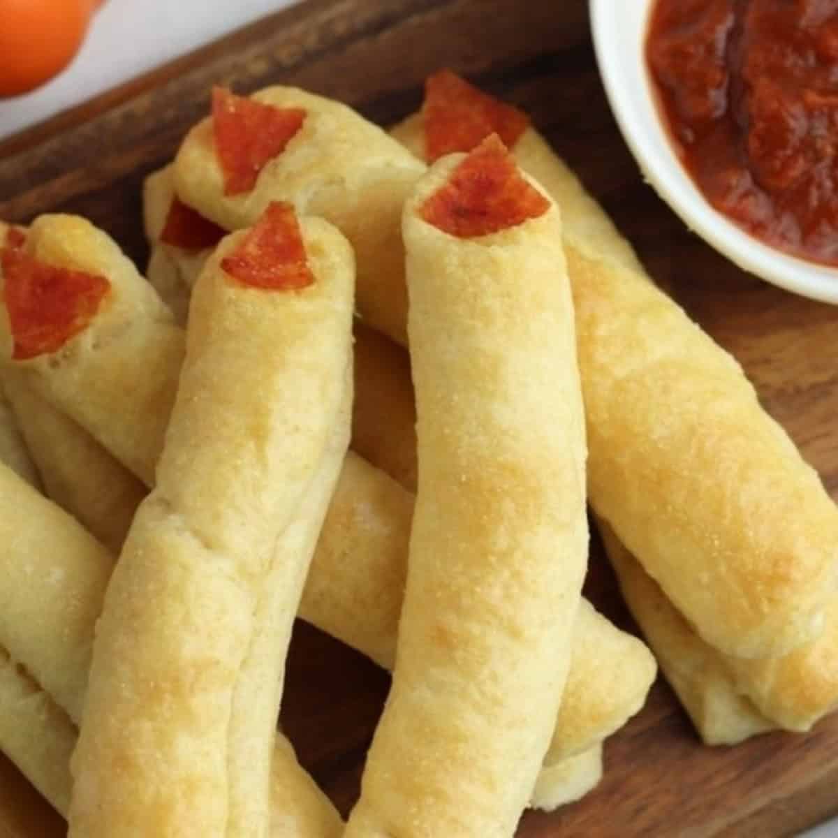 Halloween Breadstick Fingers Halloween Breadstick Fingers