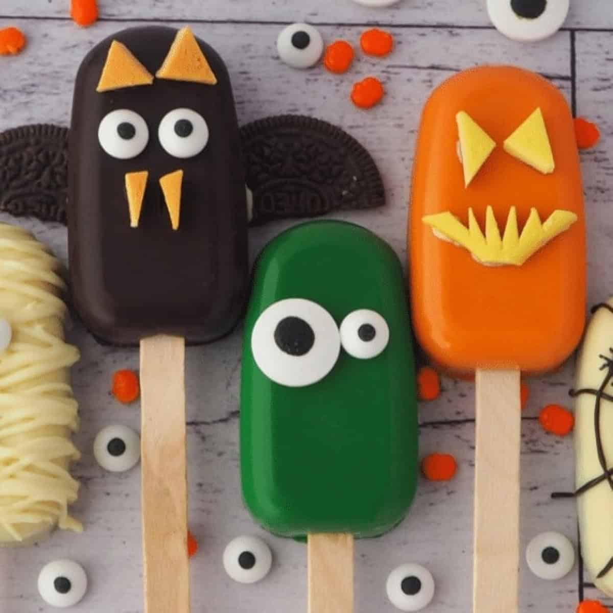 Halloween Cakesicles Halloween Cakesicles