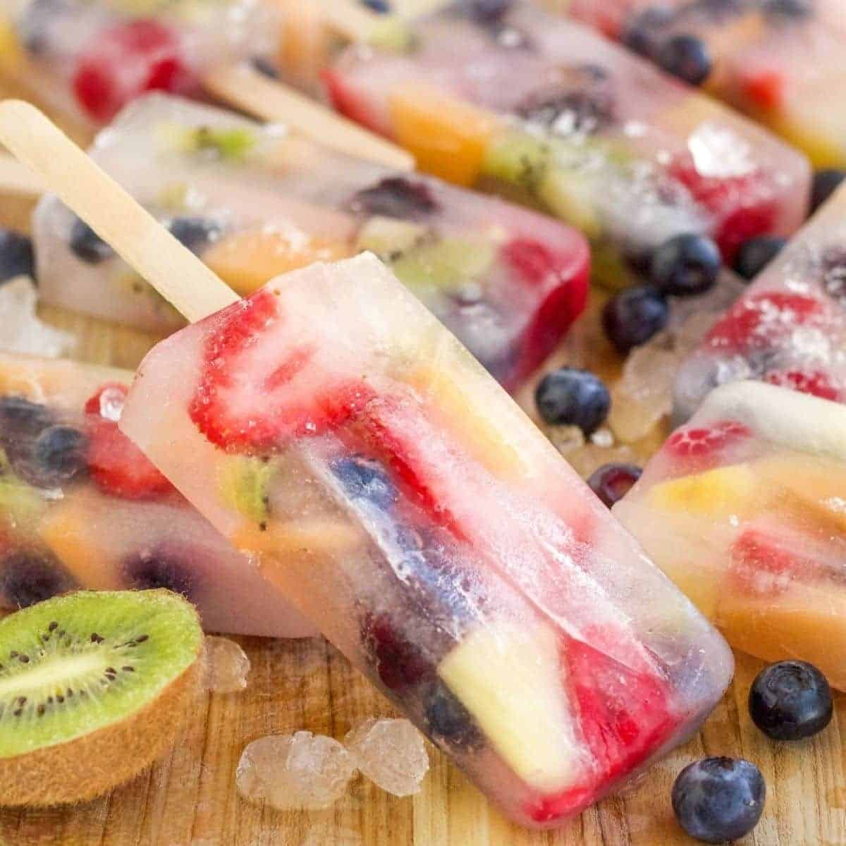Homemade Real Fruit Popsicles