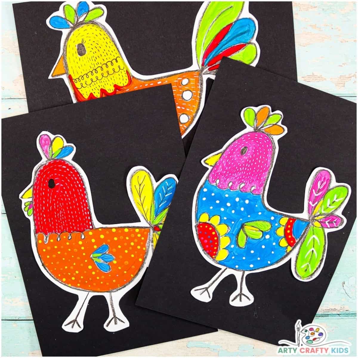 How To Draw A Chicken An Easy To Draw Chicken