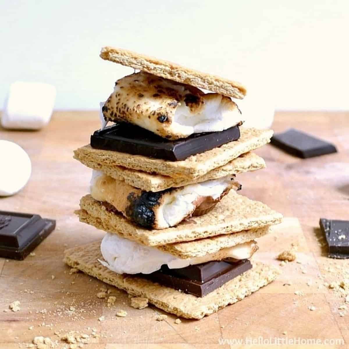 Indoor Smores 3 Ways