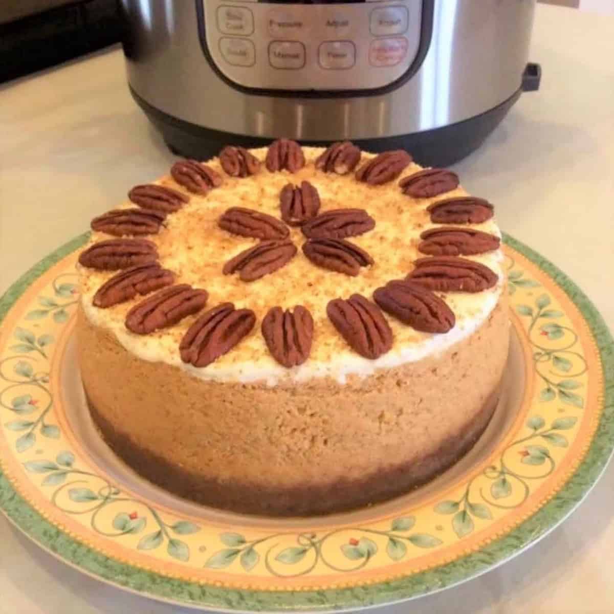 Instant Pot Bourbon Pumpkin Pie Cheesecake Instant Pot Bourbon Pumpkin Pie Cheesecake