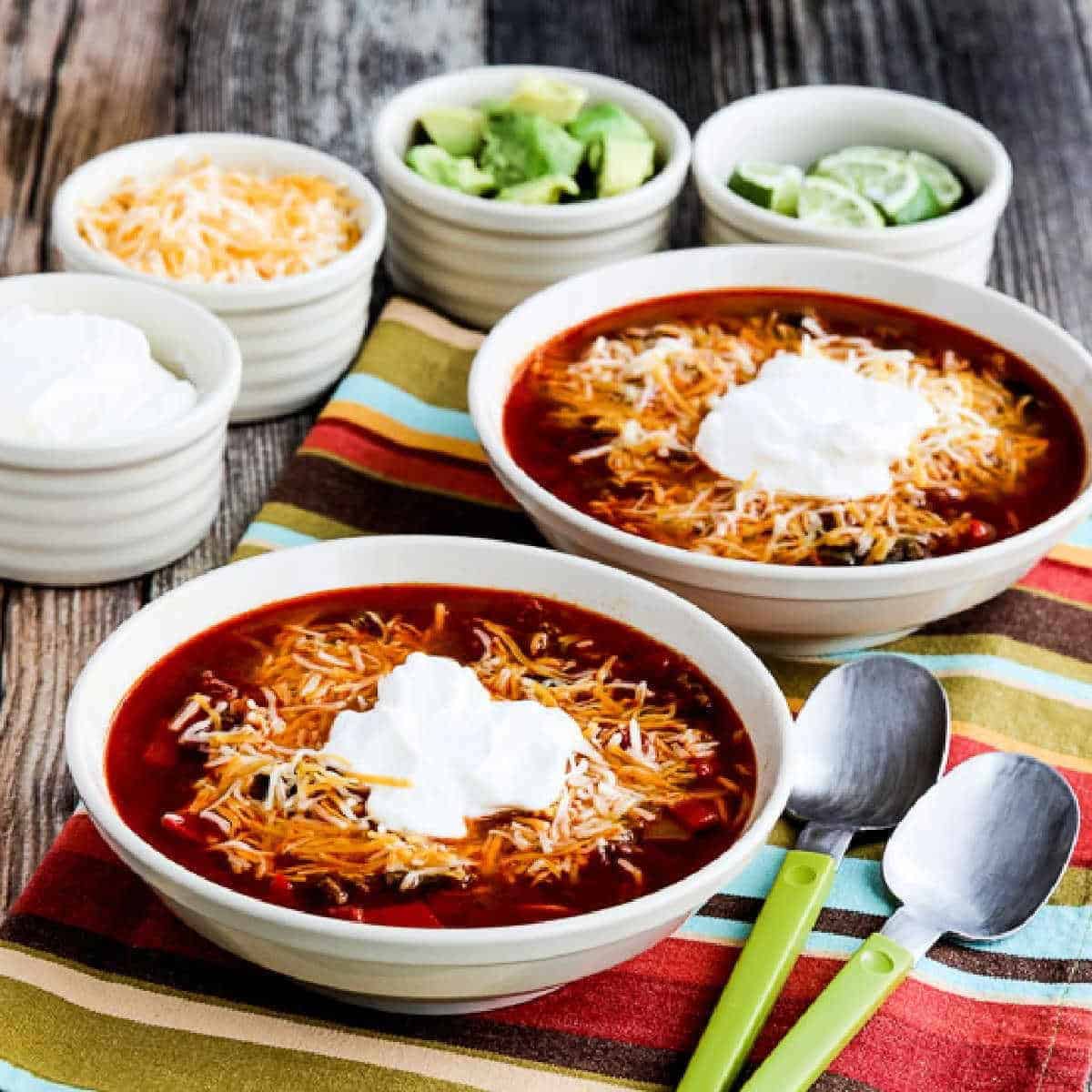 Instant Pot Low Carb Taco Soup