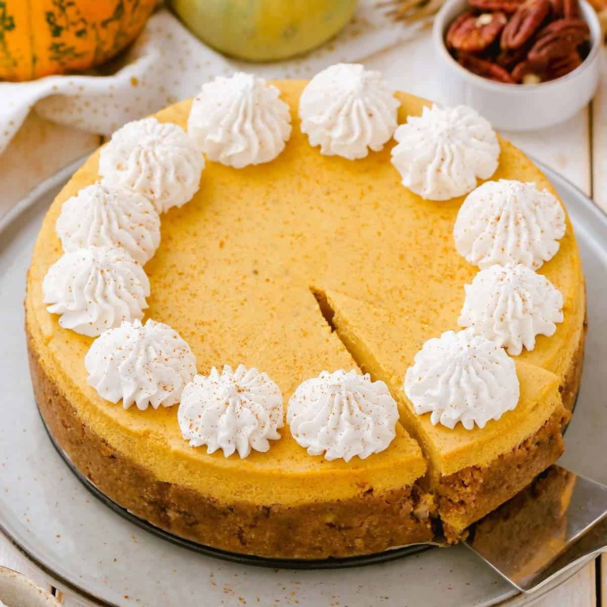 Keto Pumpkin Cheesecake Keto Pumpkin Cheesecake