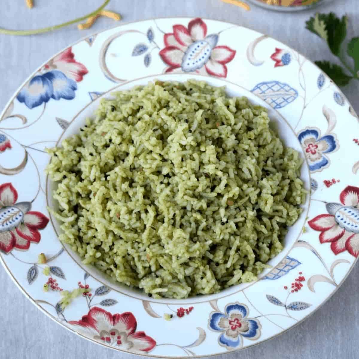 Kothamalli Sadam Cilantro Rice One Pot Kothamalli Sadam Cilantro Rice One Pot