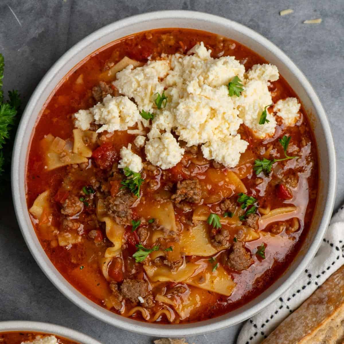 Lasagna Soup