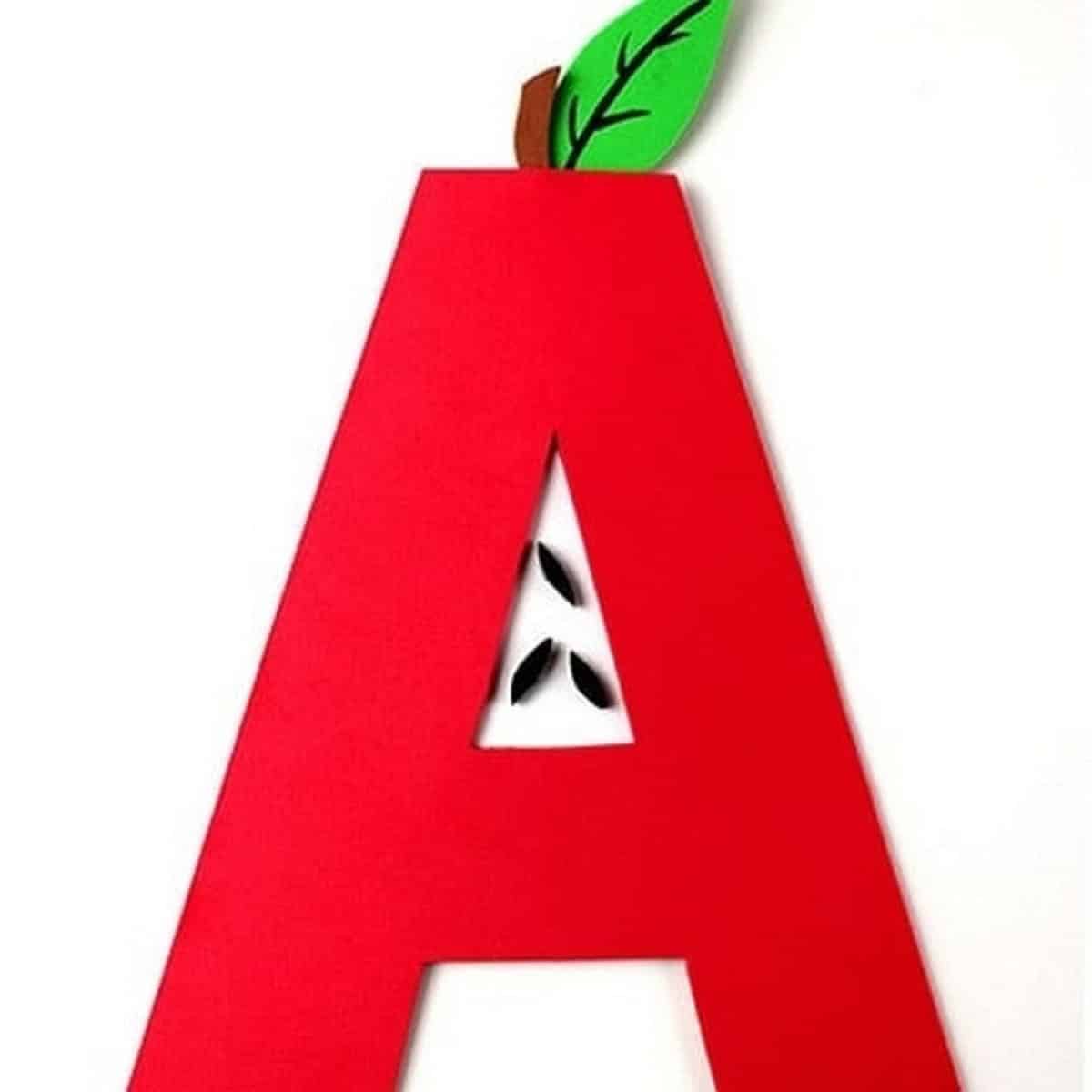 Letter A Craft A Is For Apple
