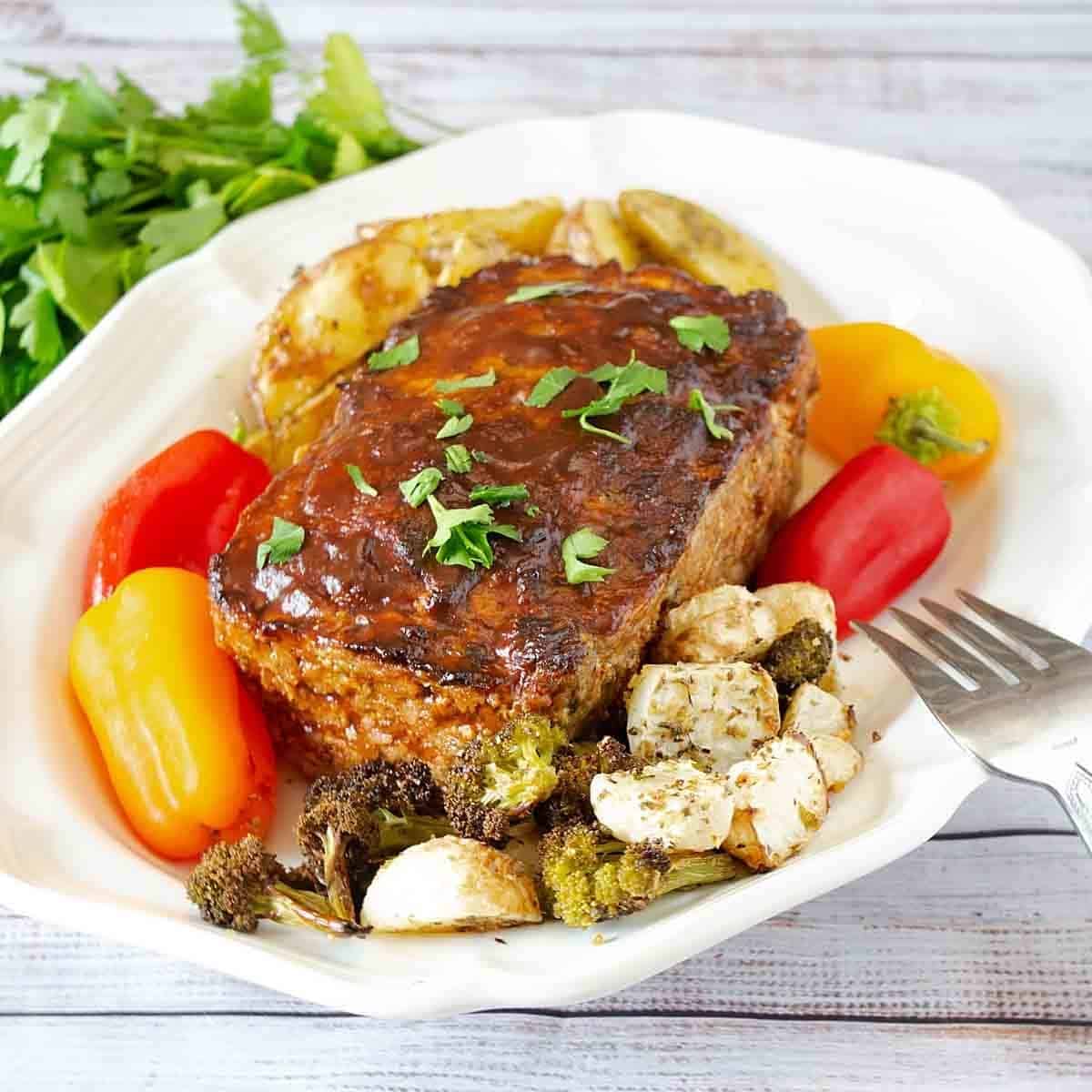Meatloaf Revisited Balsamic Glazed Meatloaf