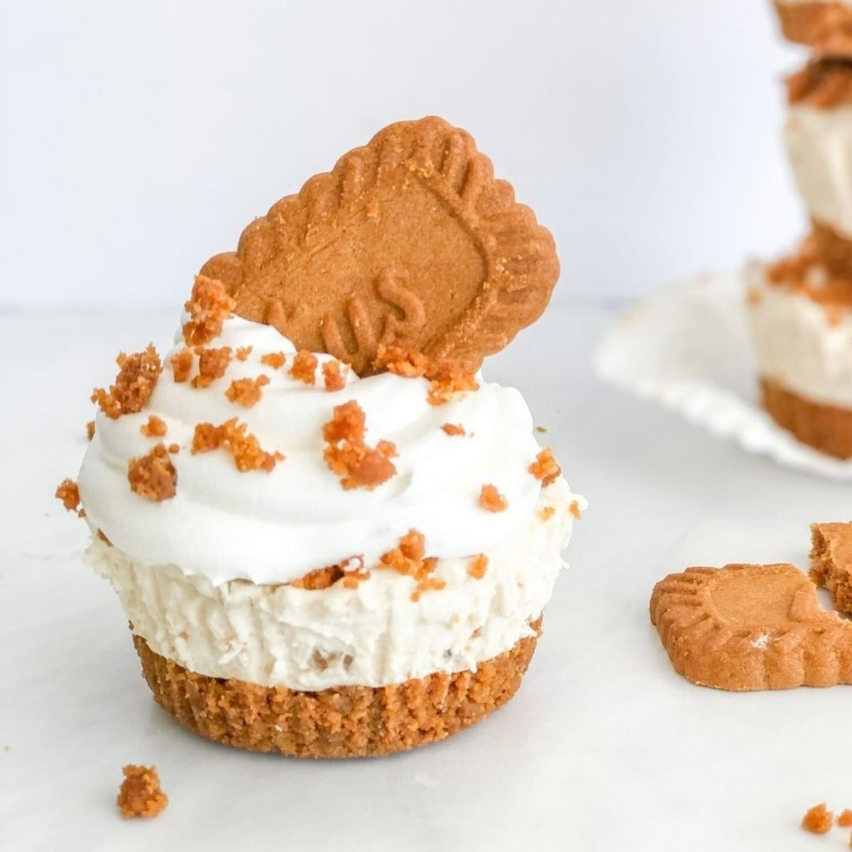 Mini Biscoff Cheesecakes No Bake