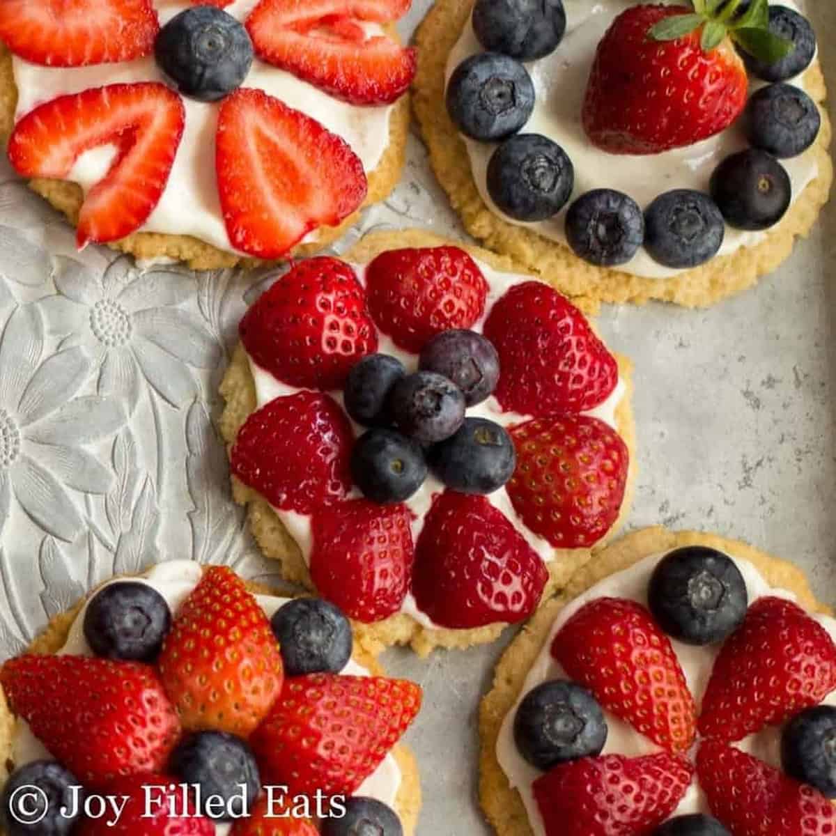 Mini Fruit Pizza Cookies