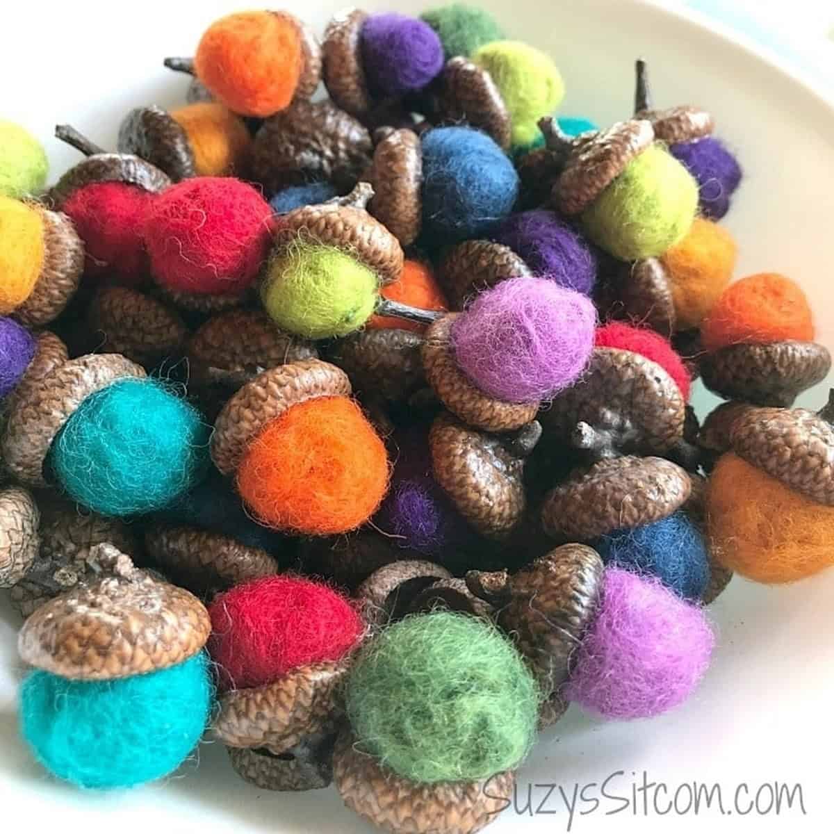 Nature Crafts How To Make Felted Acorns Nature Crafts How To Make Felted Acorns