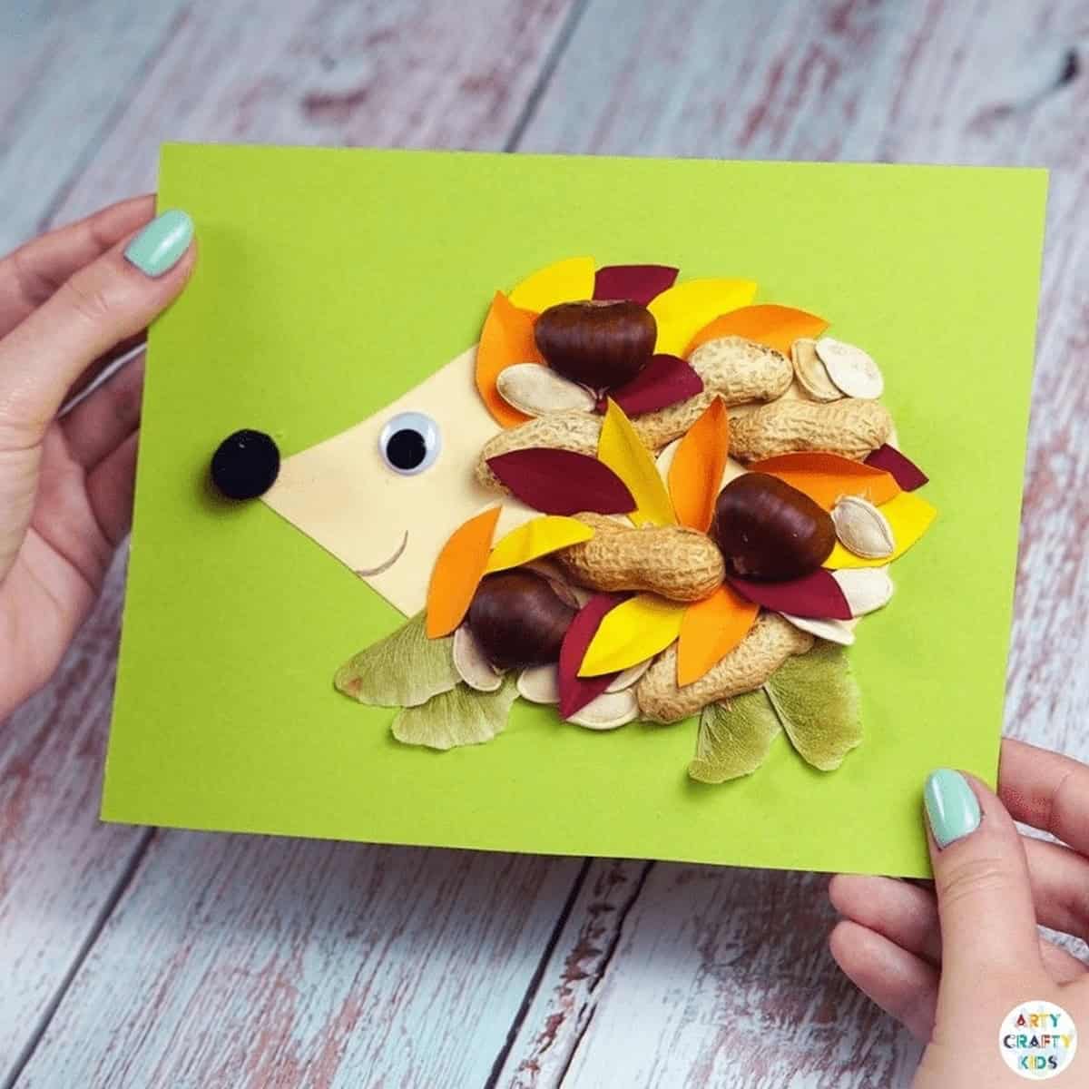 Nature Hedgehog Craft Nature Hedgehog Craft