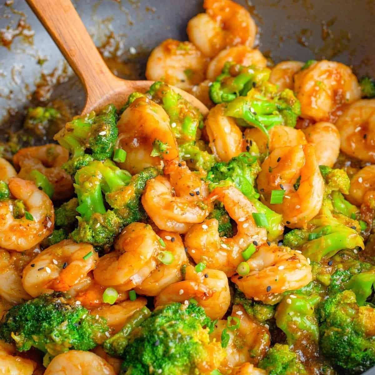 One Pan Shrimp And Broccoli