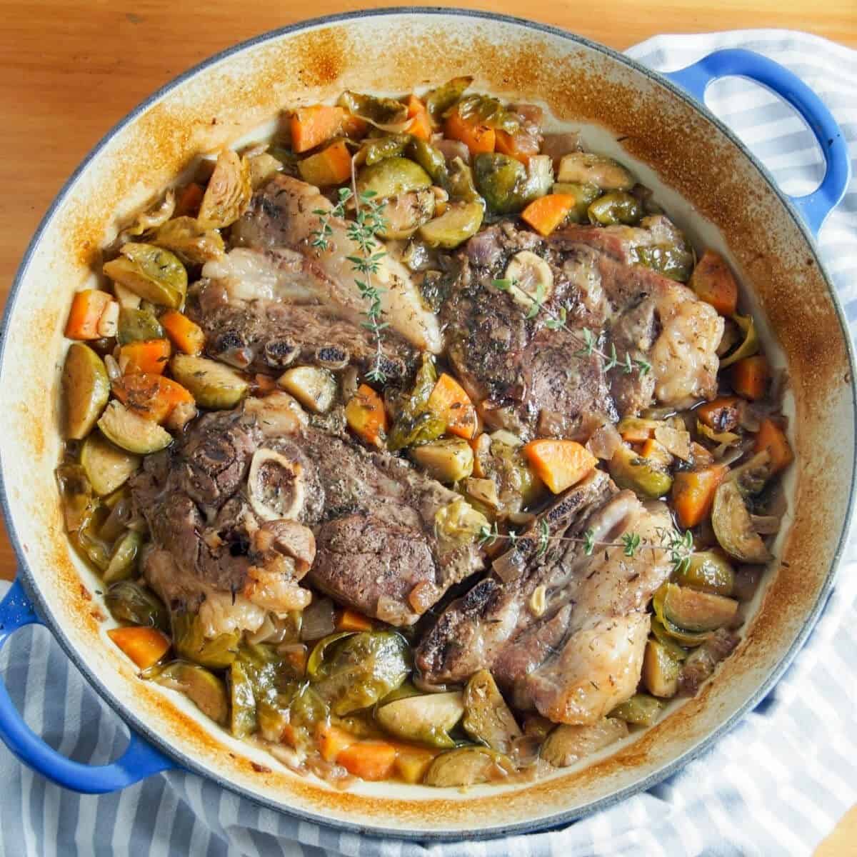 One Pot Braised Lamb Shoulder Chops Vegetables Sundaysupper One Pot Braised Lamb Shoulder Chops Vegetables Sundaysupper
