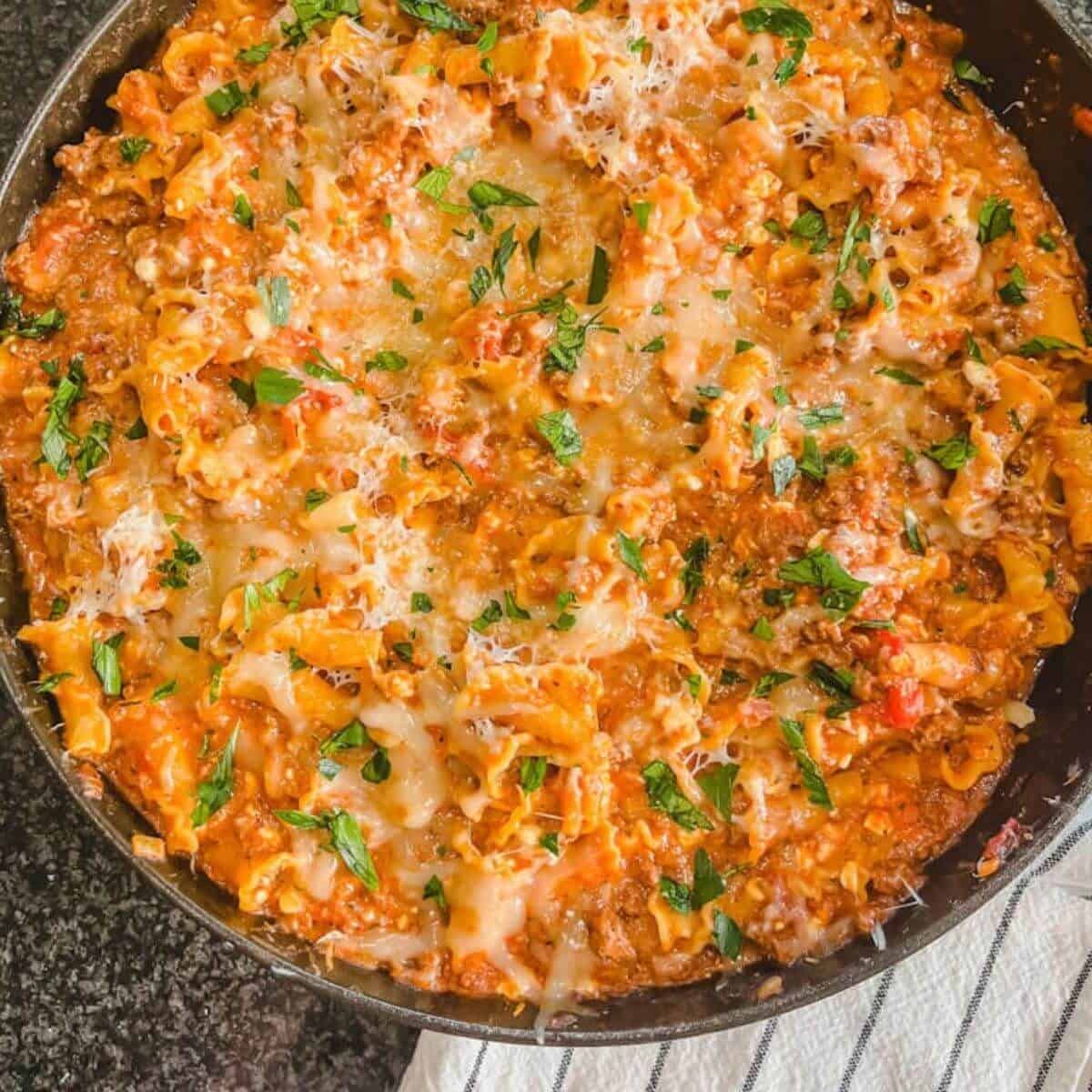 One Pot Lasagna Casserole One Pot Lasagna Casserole