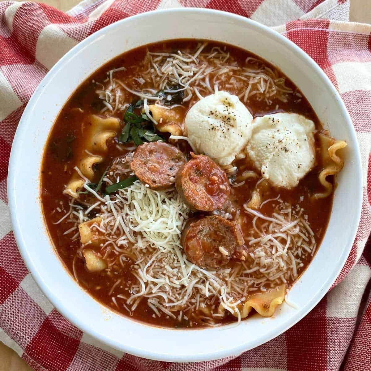 One Pot Lasagna Soup One Pot Lasagna Soup