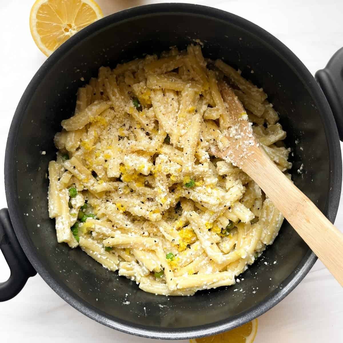One Pot Pasta With Ricotta And Lemon One Pot Pasta With Ricotta And Lemon