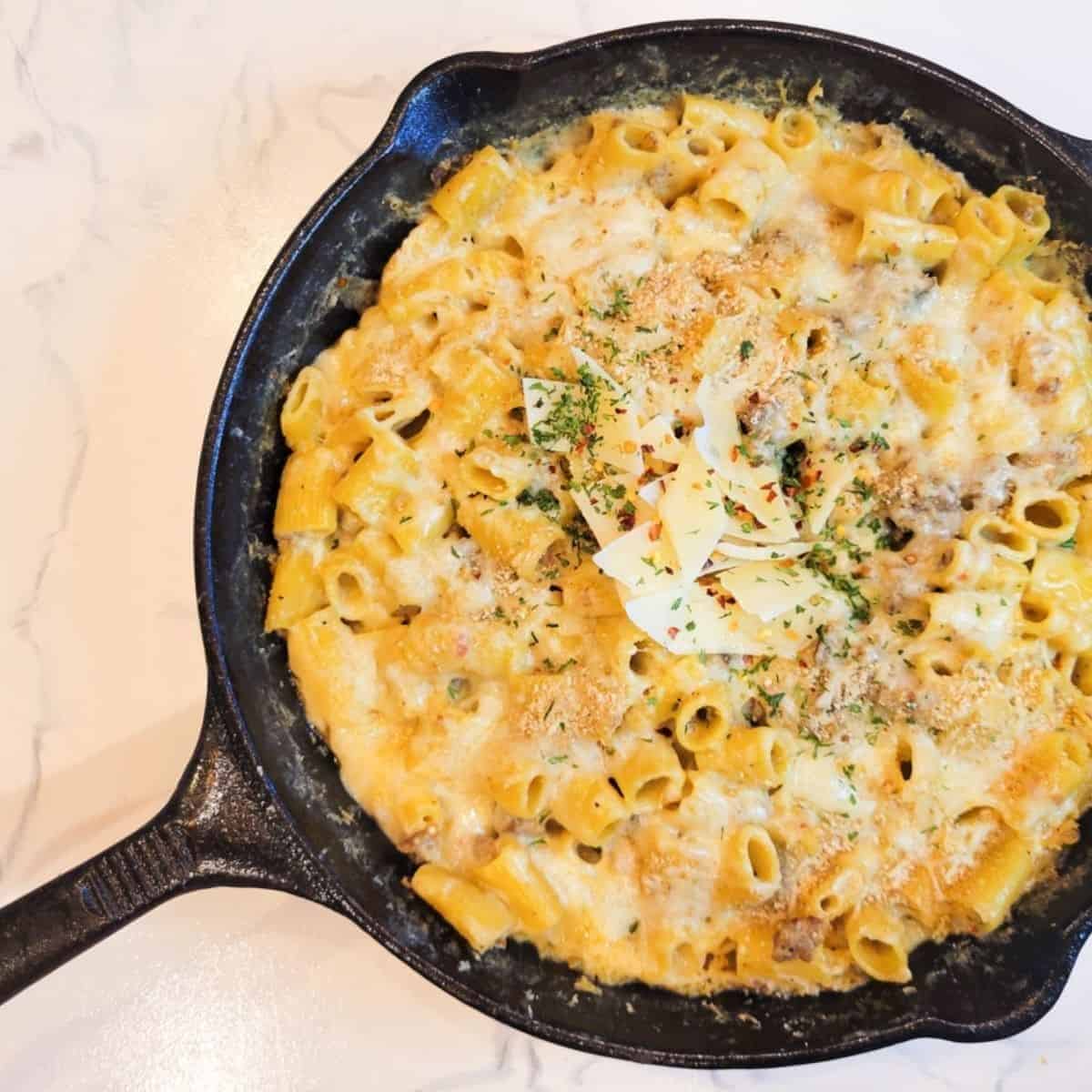 One Pot Rigatoni With Spicy Italian Sausage One Pot Rigatoni With Spicy Italian Sausage