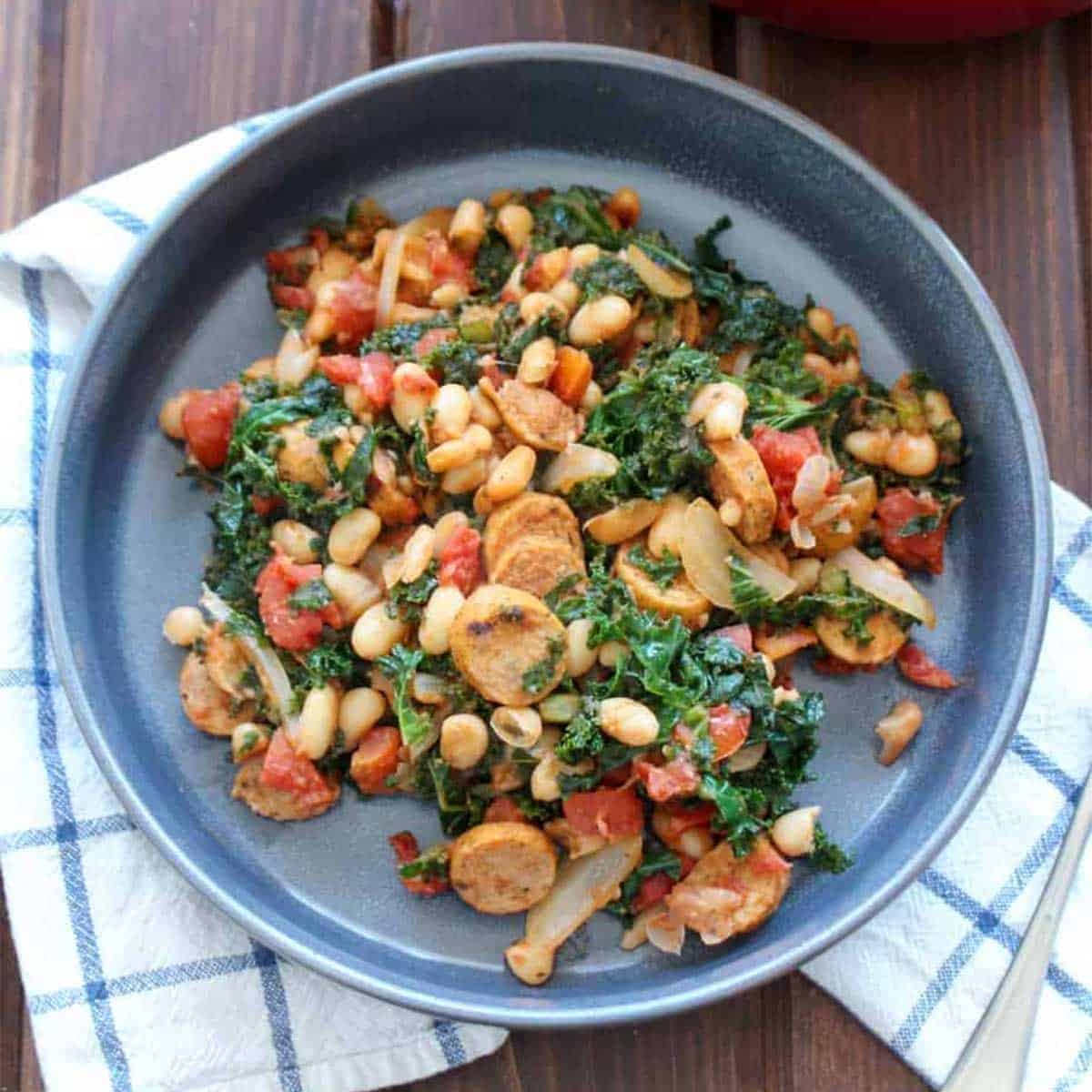 One Pot Sausage White Beans Kale One Pot Sausage White Beans Kale